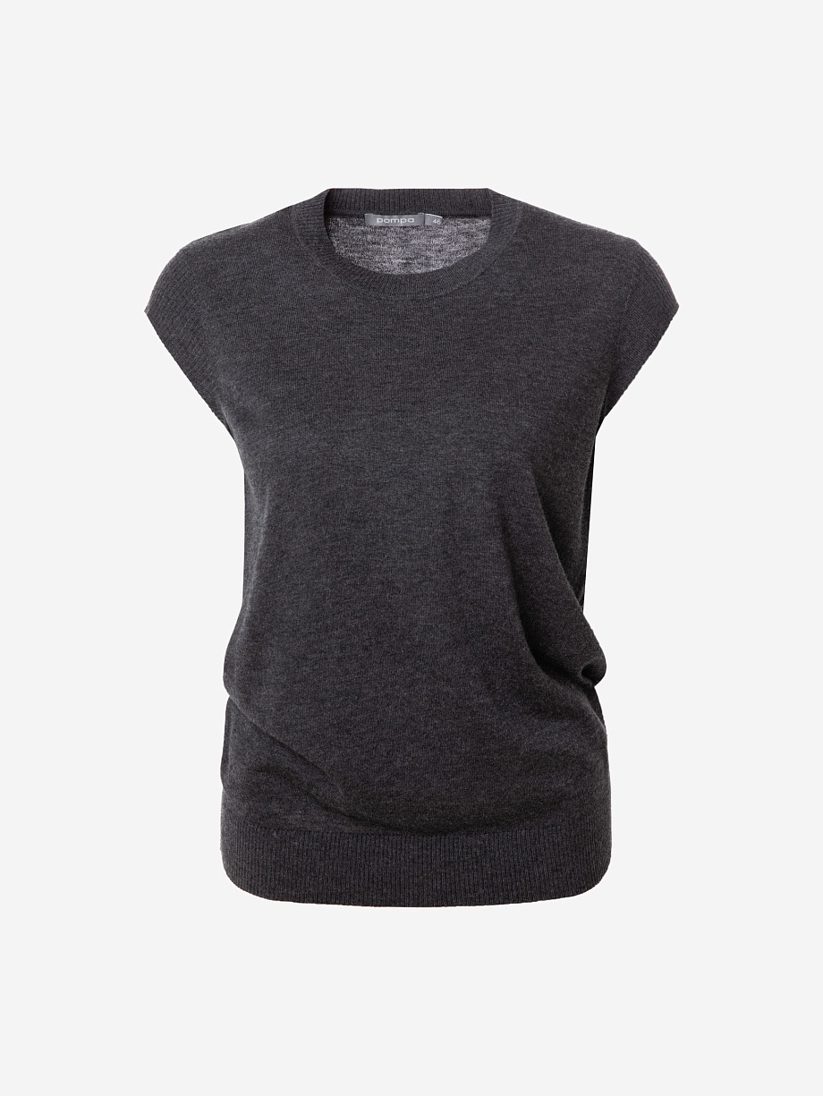 Жилет вязаный