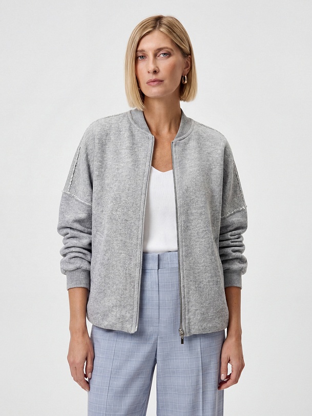 Жакет-бомбер из 100% хлопка