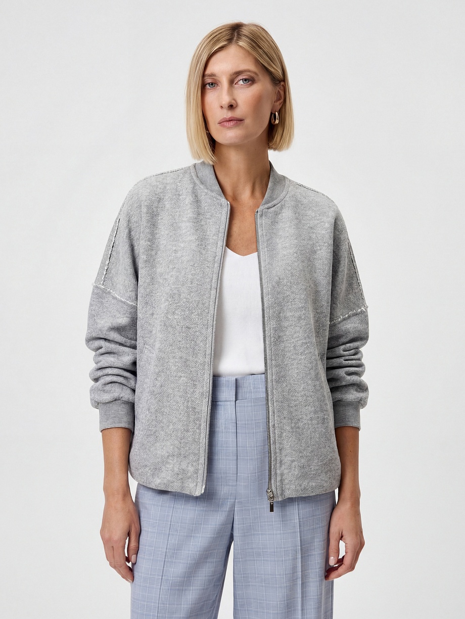 Жакет-бомбер из 100% хлопка