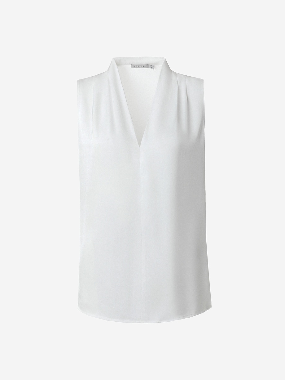 Свободная блуза из атласной ткани