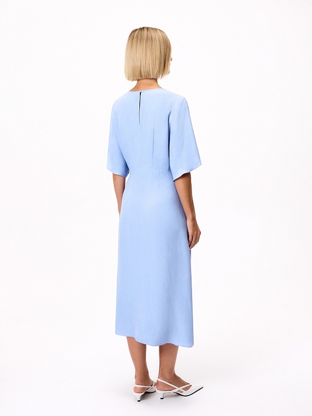 Платье из вискозного жаккарда