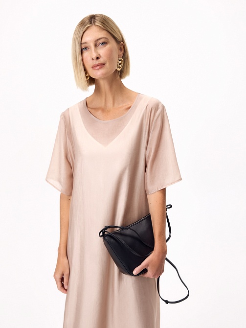 Двухслойное платье-футболка