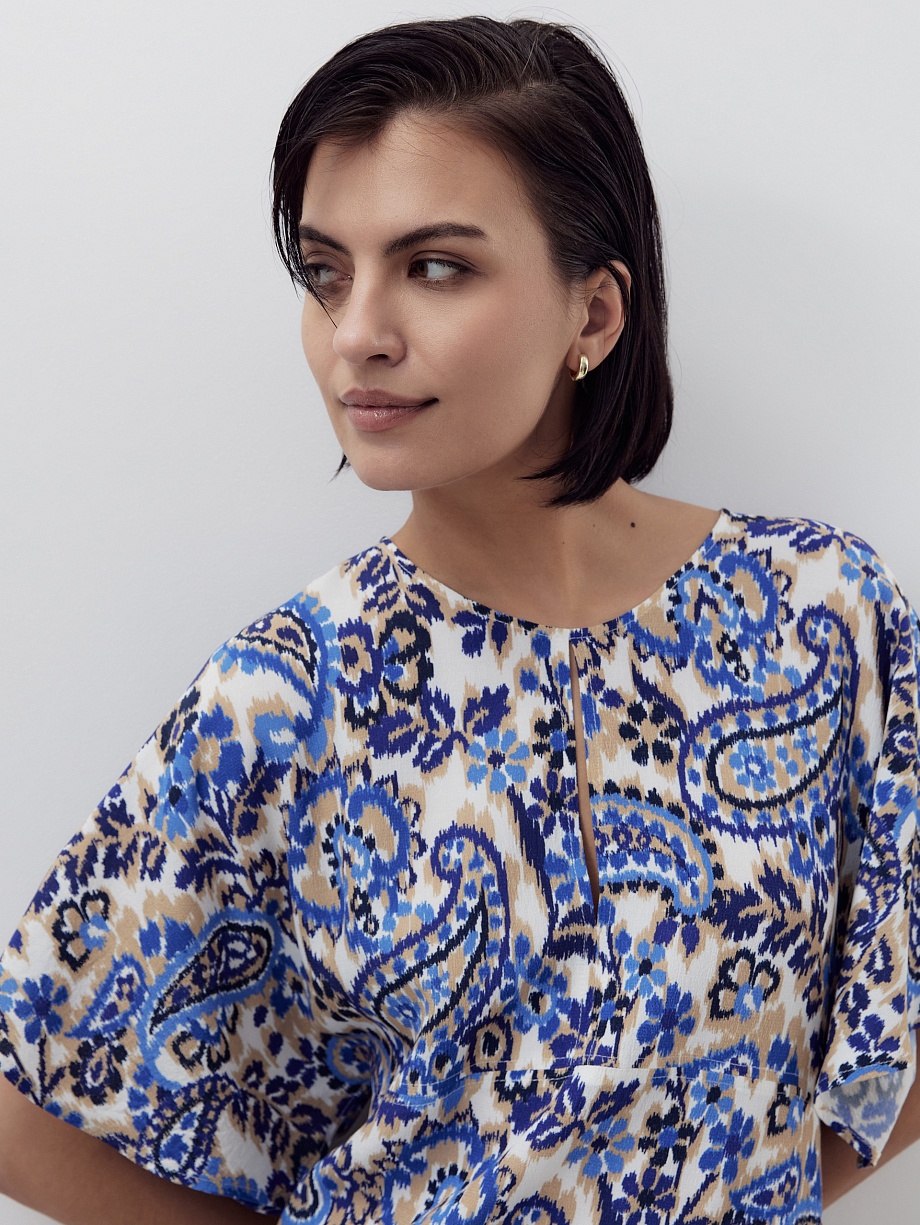 Платье миди из 100% вискозы