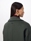 Пальто из шерсти с мембраной, утеплённой спинкой и съёмным капюшоном POMPA арт.1015545p90841