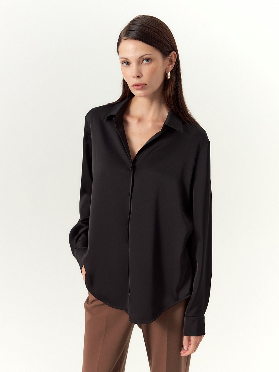 Блуза из атласа