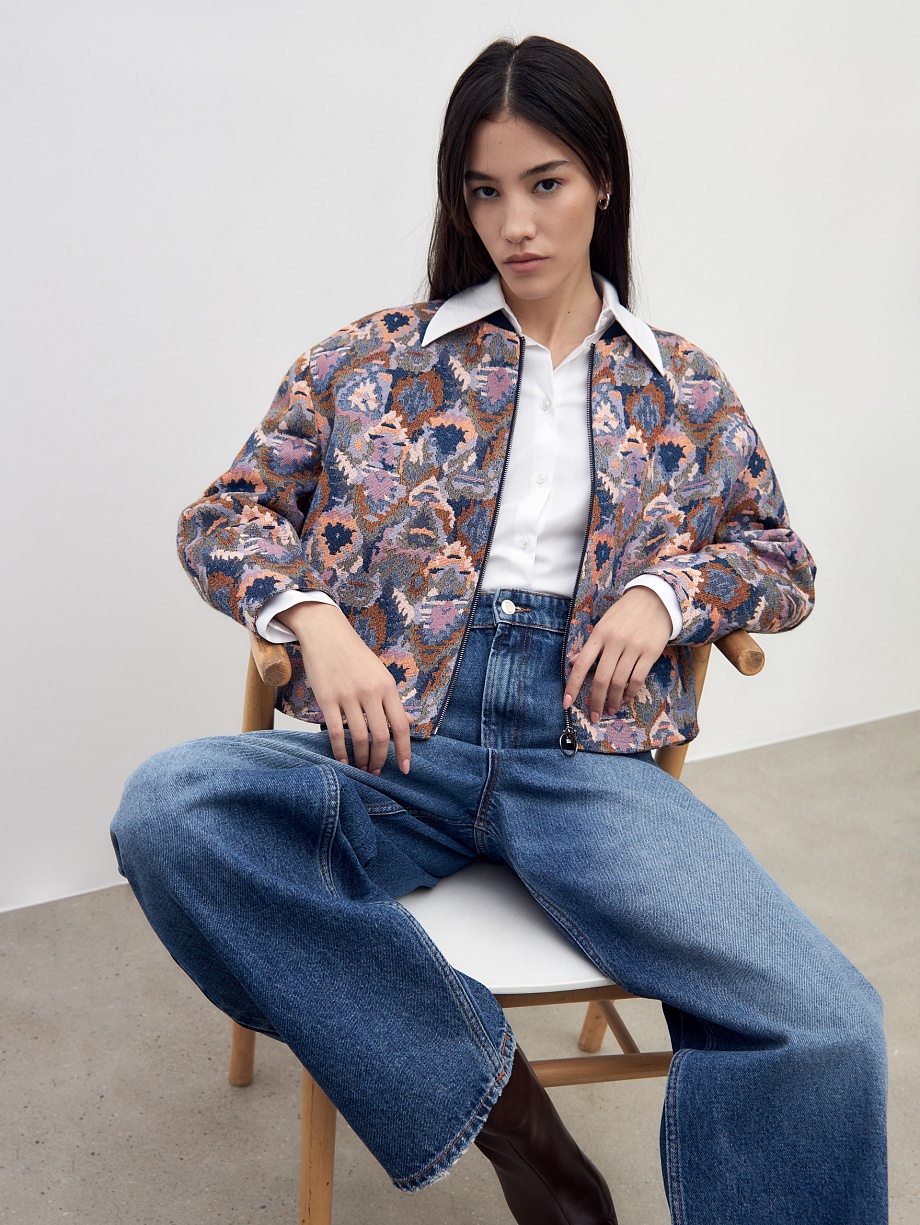 Широкие джинсы из 100% хлопка