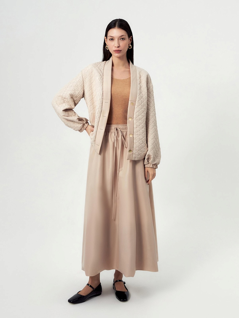 Юбка-баллон из атласа