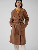 Классическое демисезонное пальто прямого силуэта  POMPA арт.3014650p00007