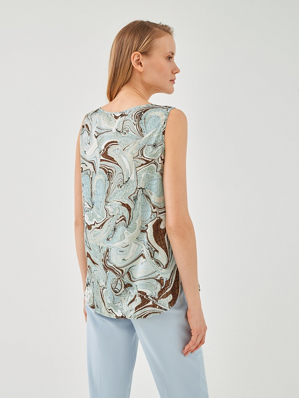 Свободная блуза с абстрактным принтом POMPA арт.3148360nl0590