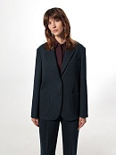 Жакет однобортный из костюмной ткани POMPA арт.2101192cl0591