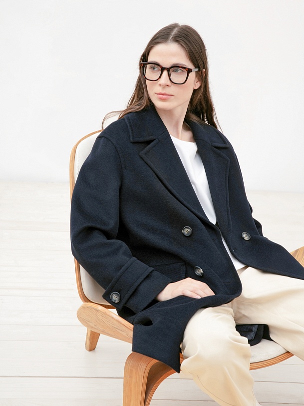 Шерстяное пальто с мембраной