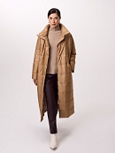 Утепленное стеганое женское пальто с мембраной POMPA арт.1013750i60007