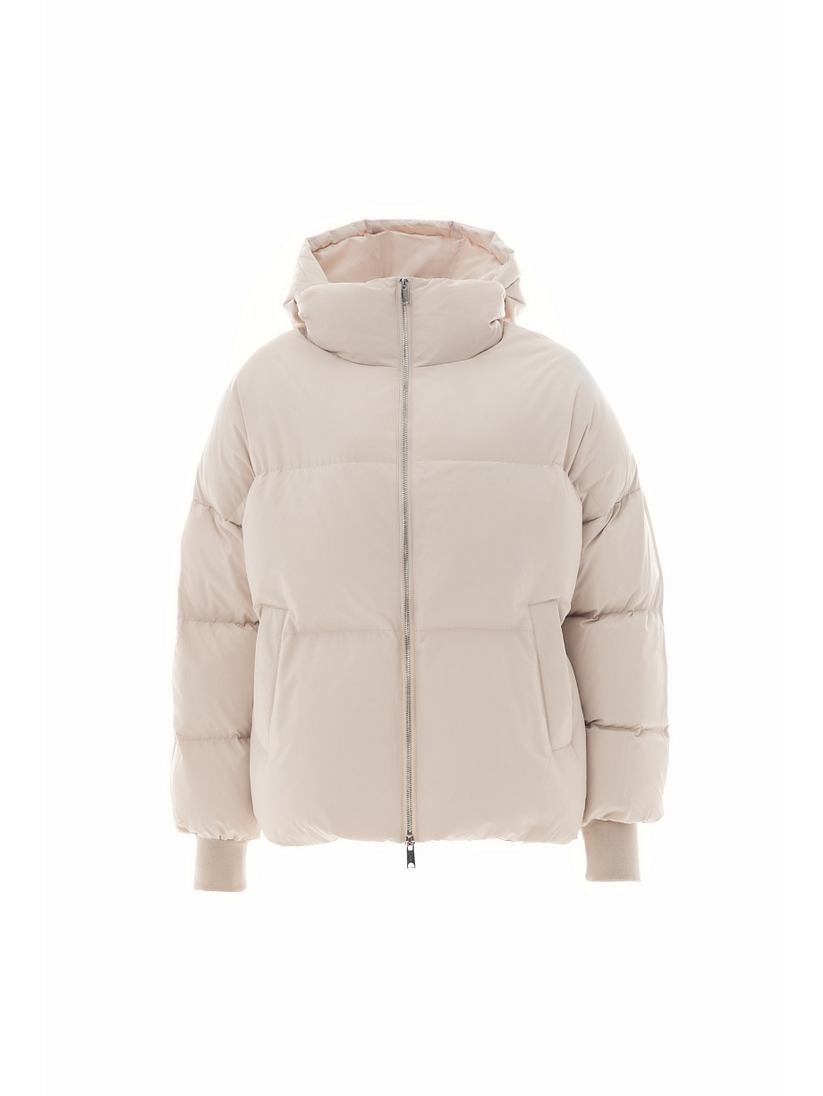 Укороченный пуховик с утеплителем 90% пух и 10% перо