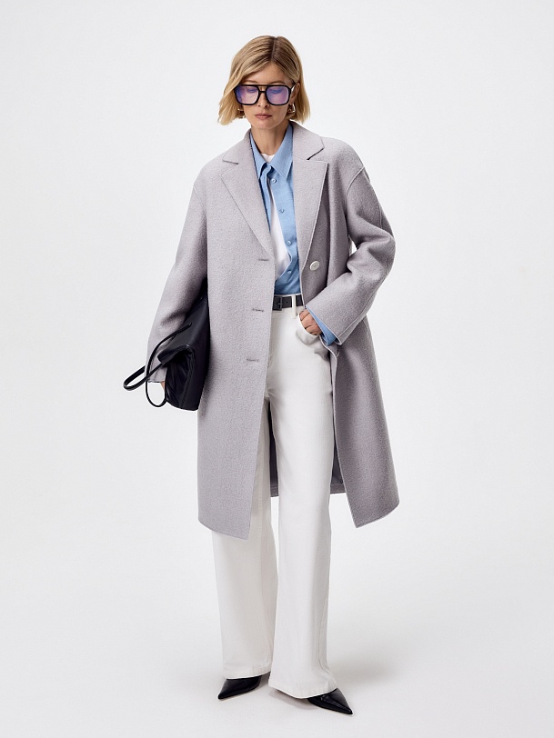 Пальто из шерсти с мембраной