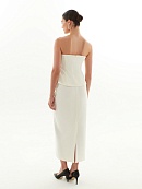 Топ без бретелей с асимметричными складками POMPA арт.2550021ny0403