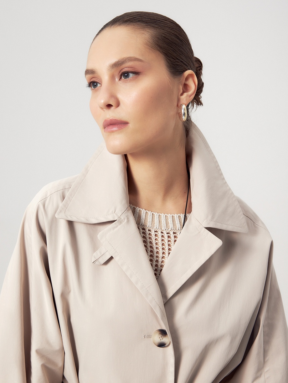 Непромокаемый хлопковый плащ