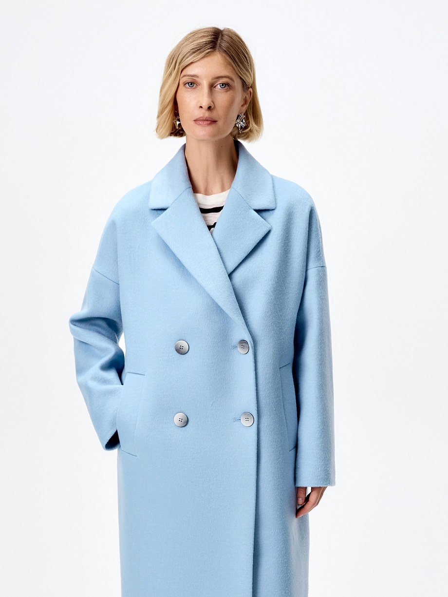 Шерстяное пальто с мембраной