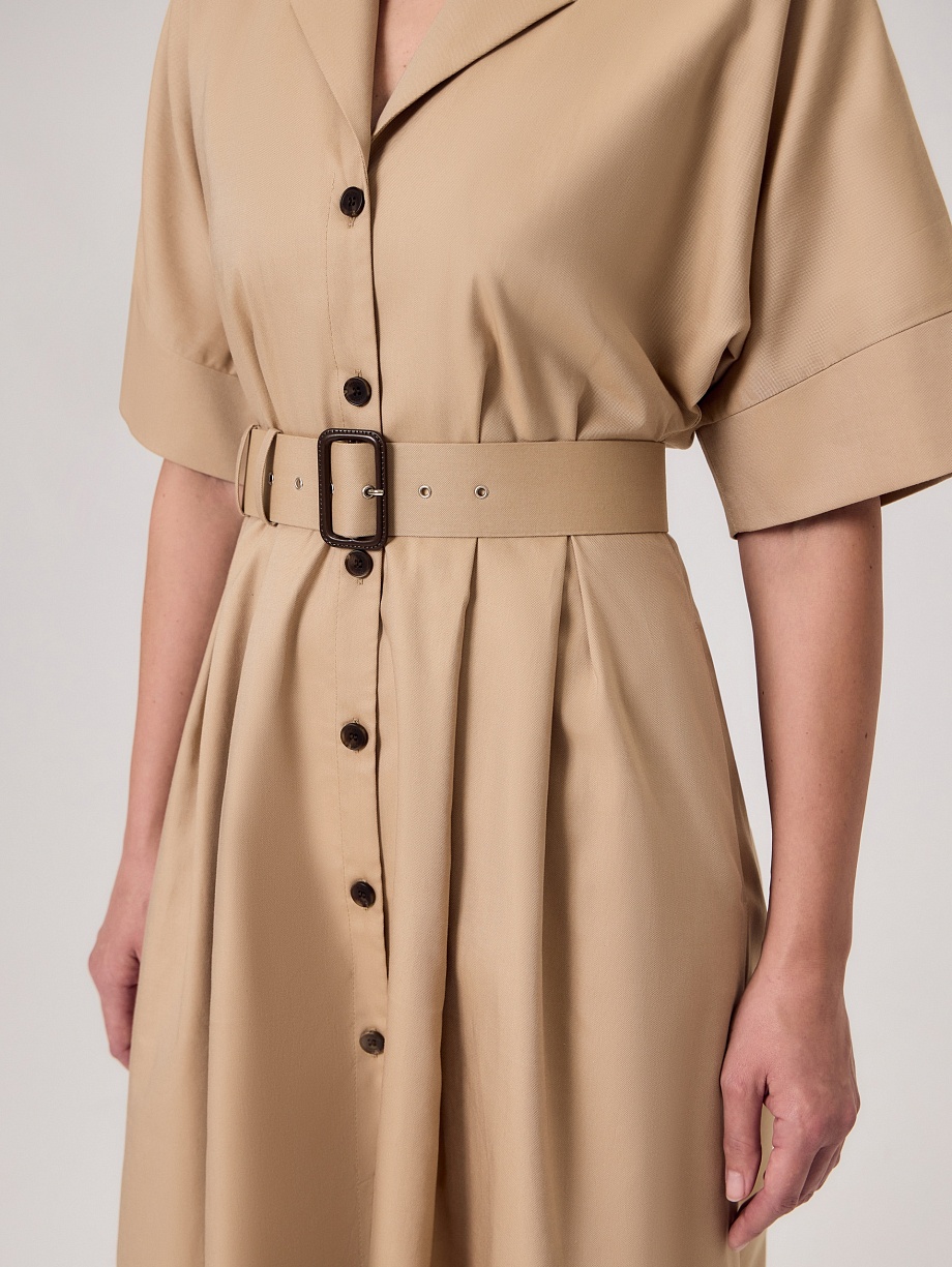 Платье сафари из 100% хлопка