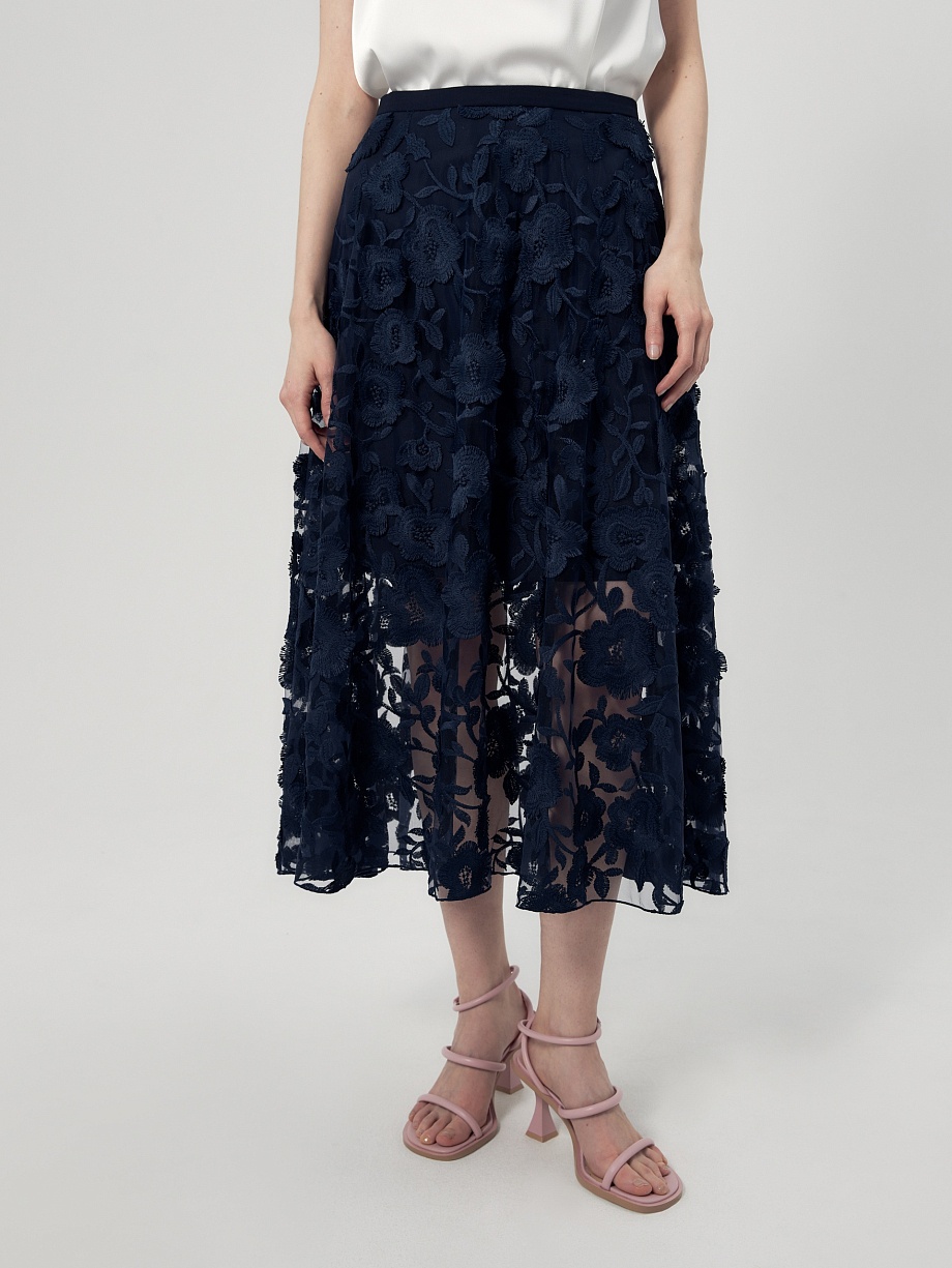 Юбка полусолнце из гипюра