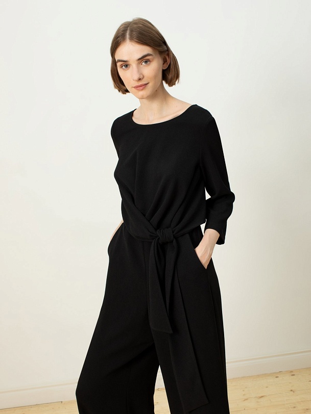 Комбинезон женский черный брючный