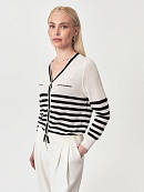 Полупрозрачный кардиган из вискозной пряжи POMPA арт.3612170kn2190