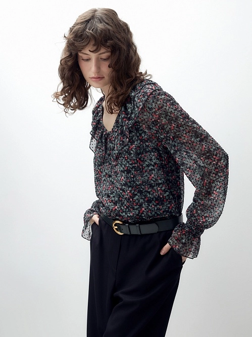 Шелковые женские блузки и рубашки купить в интернет-магазине Pompa